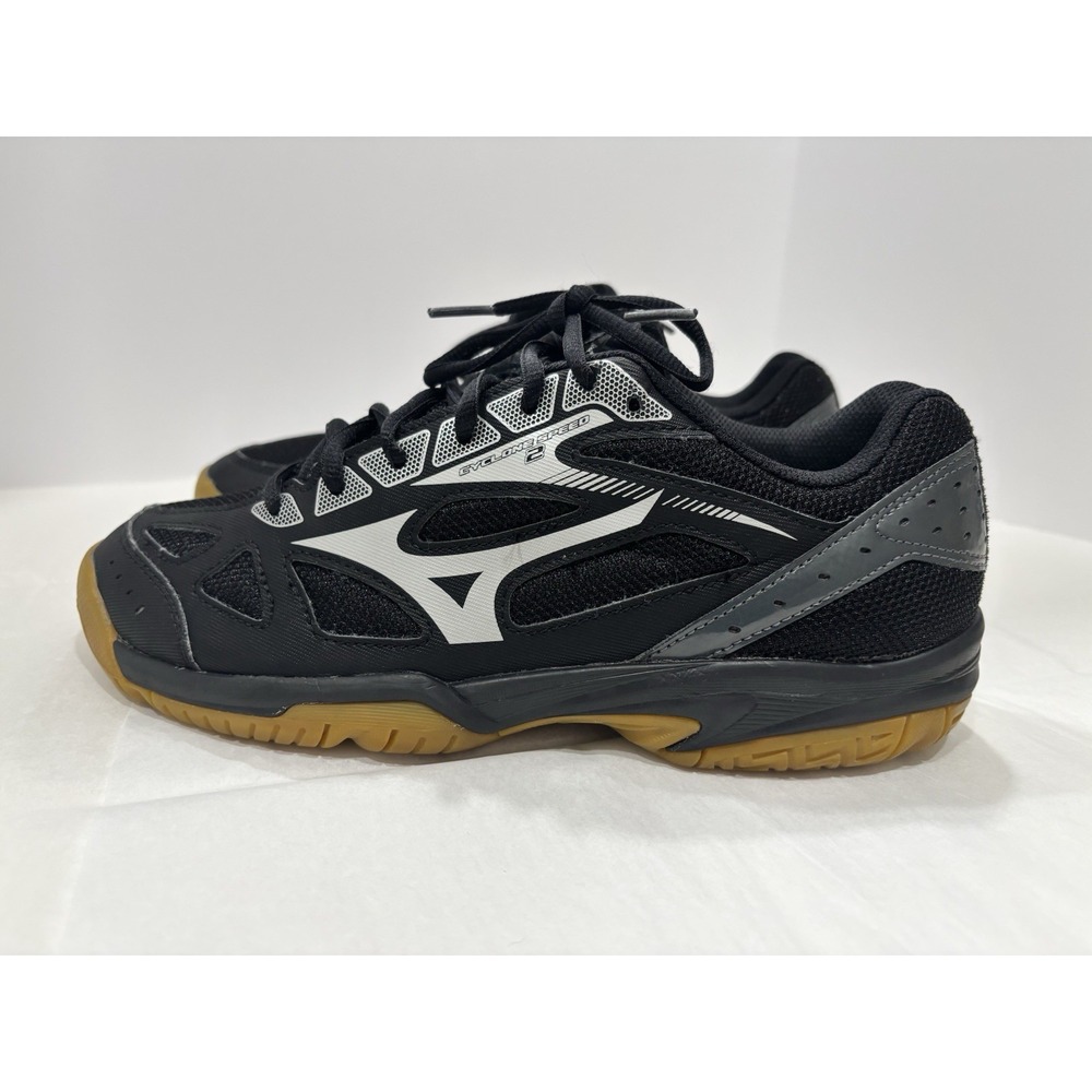 Mizuno Women's Indoor Court Shoes Size 9.5 Black Gum Sole